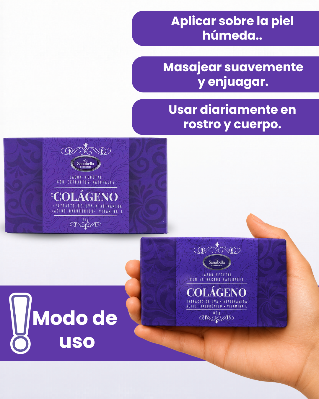 JABON VEGETAL CON COLAGENO