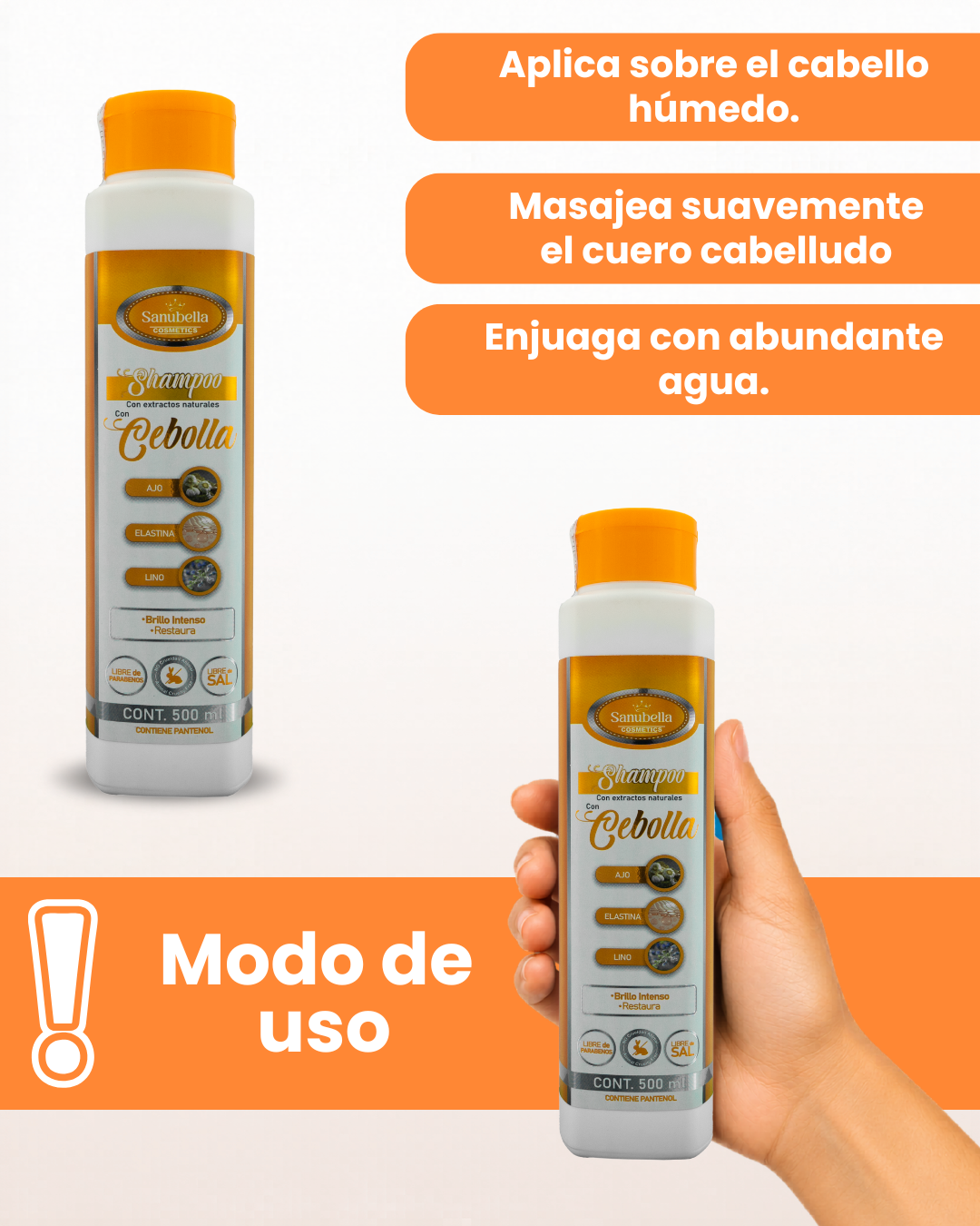 Shampoo con Cebolla