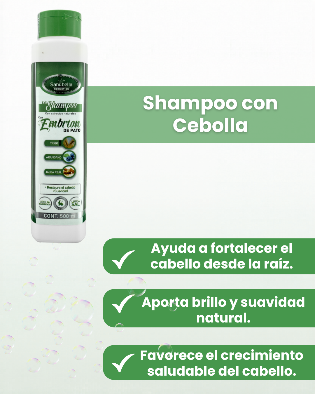 SHAMPOO CON EMBRION DE PATO